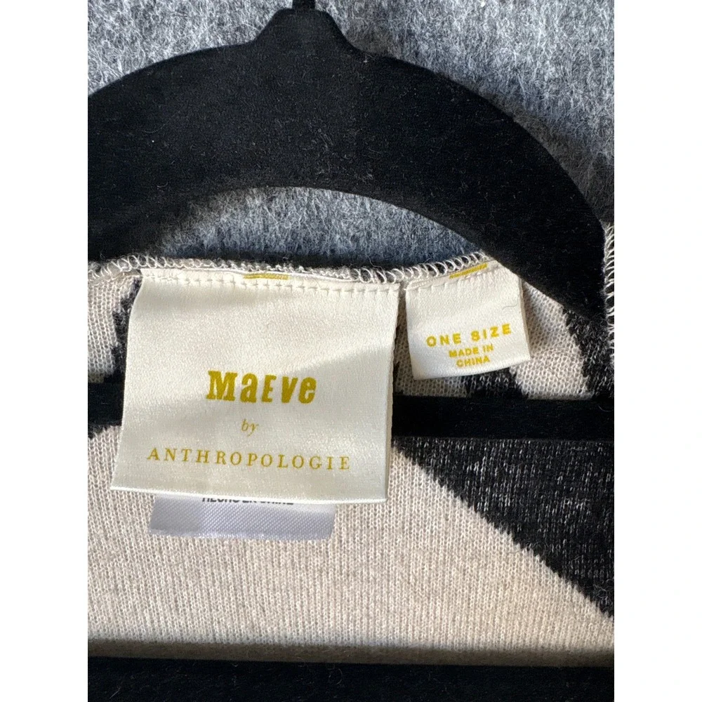 Maeve Anthropologie Colorblock Sherpa Cape One Size Fits All Dusk & Dawn Capelet